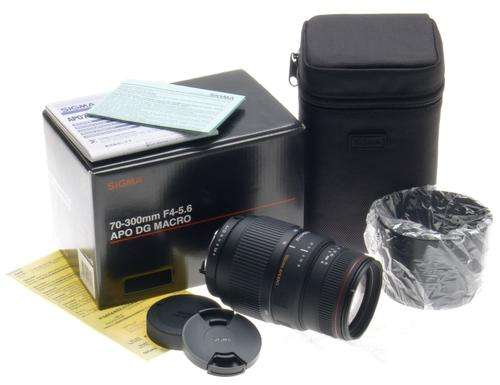 SIGMA PENTAX MOUNT 70-300mm F4-5.6 APO DG MACRO DIGITAL CAMERA LENS NEW BOX CASE